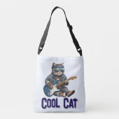 Sac Ajustable Chat qui joue de la guitare - Vibes de chat cool (Dos)