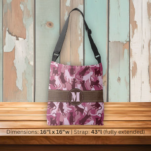 Sac Ajustable Chats Camouflage rose
