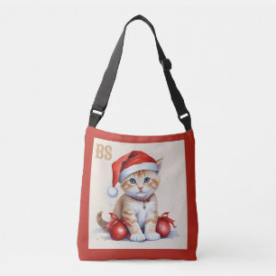 Sac Ajustable Chats Festifs en costumes de Noël - Vibes de Noël