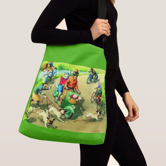 Sac Ajustable Chats grand public sur motos et vélos (De près)