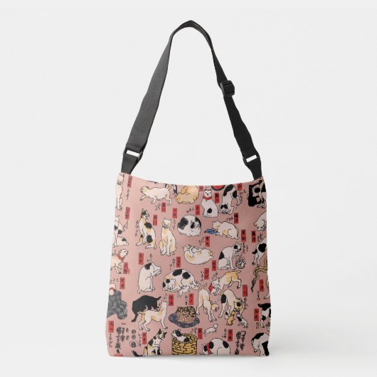 Sac Ajustable chats japonais Ukiyo-e Funny kitty (Devant)