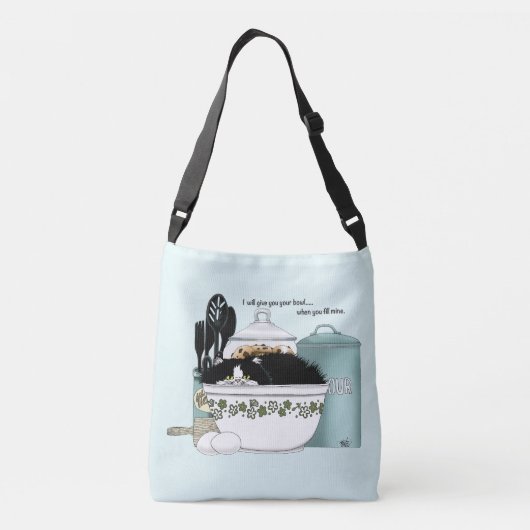 Sac Ajustable Chef pâtissier Chat Bleu (Dos)