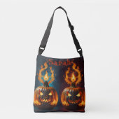 Sac Ajustable Chefs de Citrouille d'Halloween (Devant)