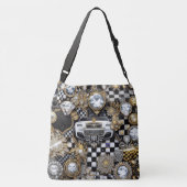 Sac Ajustable chèques or noir (Dos)