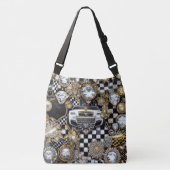 Sac Ajustable chèques or noir (Devant)