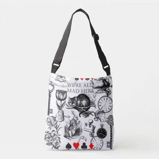 Sac Ajustable Cheshire Chat classique alice au merveilleux fou (Devant)