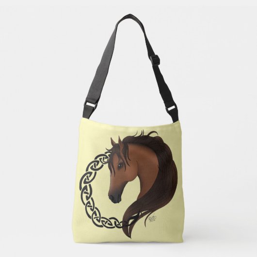 Sac Ajustable Cheval Brown celtique Jaune (Devant)