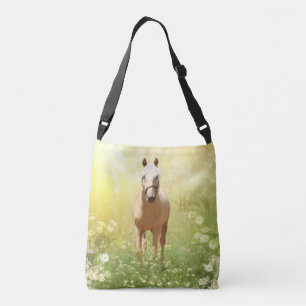 Sac Ajustable Cheval de palomino dans les marguerites
