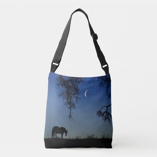 Sac Ajustable Cheval et Lune Belle Art Imaginaire fin (Devant)
