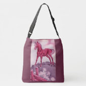 Sac Ajustable cheval heureux en rose (Dos)