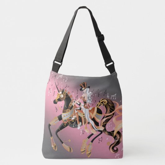 Sac Ajustable Cheval mécanique Steampunk & Dame (Devant)