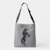 Sac Ajustable Cheval sauvage noir droit - Dessin - Ajouter votre (Dos)