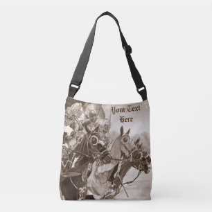 Sac Ajustable chevaliers du Moyen-Âge jouant à cheval