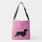 Sac Ajustable Cheveux longs Dachshund - Silhouette 1 (Devant)