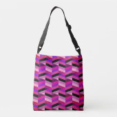 Sac Ajustable Chevron Abstrait/Herringbone | Purples et violets (Dos)