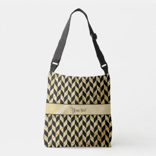 Sac Ajustable Chevrons élégants chics d'or