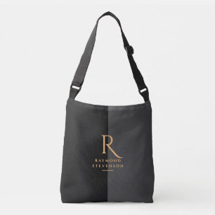 Sac Ajustable Chic noir et or Monogramme