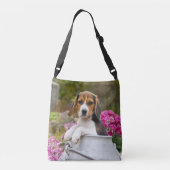Sac Ajustable Chien Beagle mignon chiot dans une église de lait  (Dos)