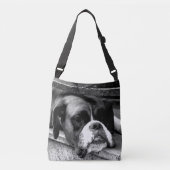 Sac Ajustable Chien de boxe sur Windowsill cbbcna (Devant)