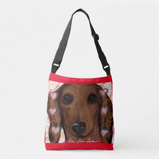SAC AJUSTABLE CHIEN DE CHIEN ROUGE (Devant)
