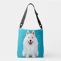 Chien de race Samoyède chiot mignon Art abstrait B