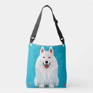 Sac Ajustable Chien de race Samoyède chiot mignon Art abstrait B