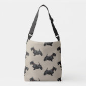 Sac Ajustable Chien écossais avec collier tatan (Devant)