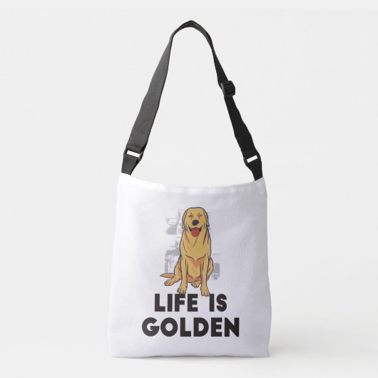 Sac Ajustable Chien Retriever Doré - La Vie Est Dorée (Devant)