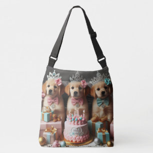 Sac Ajustable Chiens Chiens Chiens Bling Ribbons Couronnes