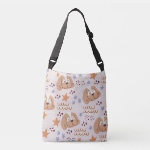 Sac Ajustable Chiens mignons, étoiles, lignes : vintage sans sou