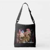 Sac Ajustable Chih Zhu Handbag Party Animaux & La Lutte (Devant)