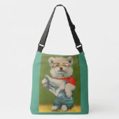 Sac Ajustable chiot lisant le journal (Devant)