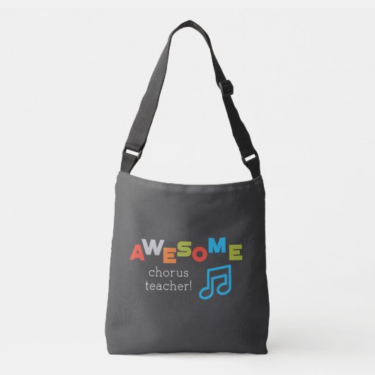 Sac Ajustable Chorus Enseignant Appréciation Day Notes stupéfian (Devant)