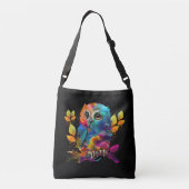 SAC AJUSTABLE CHOUETTE ABSTRAIT COLORÉ (Dos)