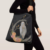 Sac Ajustable Chouette avec Roses (De près)