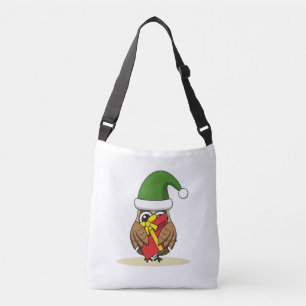 Sac Ajustable Chouette elfe de Noël avec présent