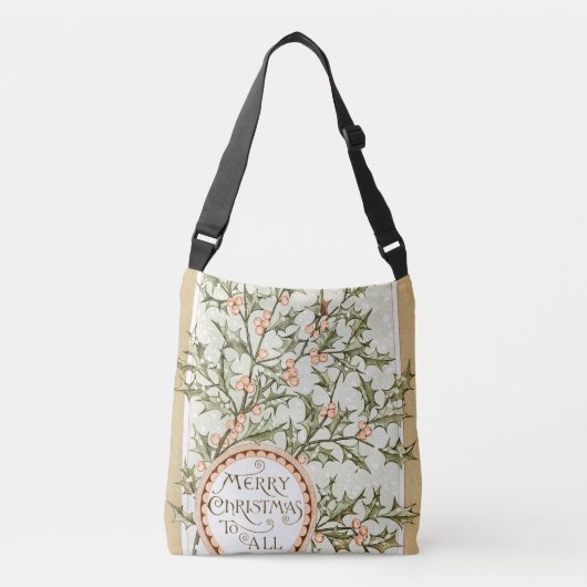 Sac Ajustable Christmas Holly Jolie Antique Salutation (Devant)