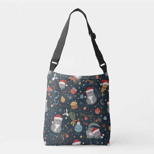 Sac Ajustable Christmas Pattern Cats (Devant)