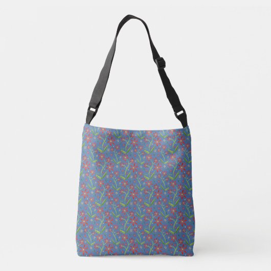 Sac Ajustable Ciel Bleu | Marguerites Aquarelles Danseuses (Dos)