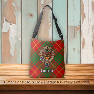 Sac Ajustable Cimier du clan Cameron sur tartan