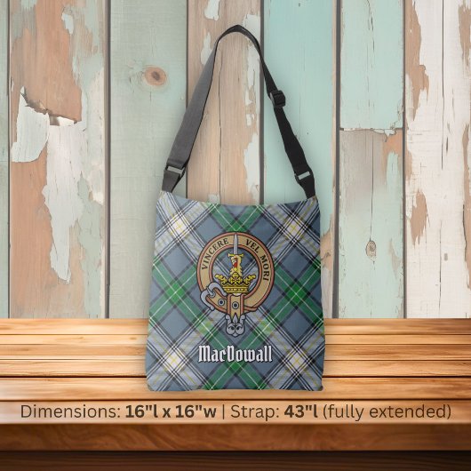 Sac Ajustable Cimier du clan MacDowall sur tartan