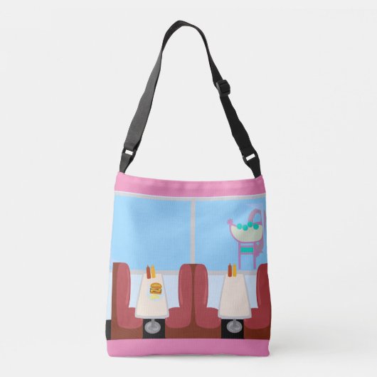 Sac Ajustable Cinquante ans Sock Hop Era Retro Diner Cartoon (Dos)