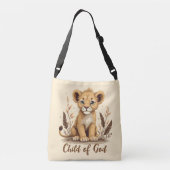 Sac Ajustable Citation adorable Lion Cub Christian Art Faith (Dos)