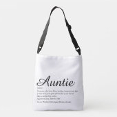 Sac Ajustable Citation Chic Script Typographique Tante (Dos)
