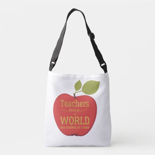 Sac Ajustable Citation de l'écriture d'or du professeur d'école (Dos)