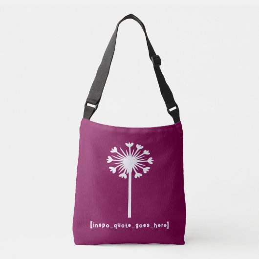 Sac Ajustable Citation Inspirante Ici (Devant)