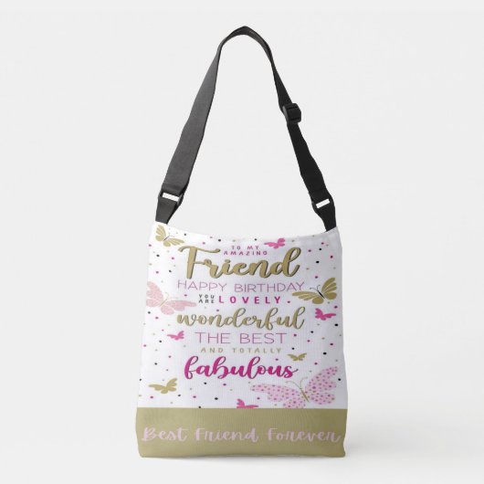 Sac Ajustable Citation Inspiration Fourre-tout pour les amis (Devant)