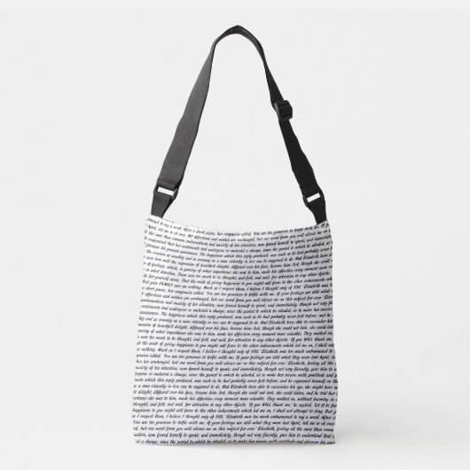Sac Ajustable Citations de Jane Austen (Devant)