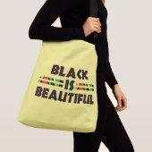 Sac Ajustable Citations en noir cool, Dit American African Black (De près)