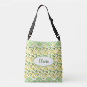 Sac Ajustable Citron Motif Aquarelle Nom Pétoncles verts (Dos)